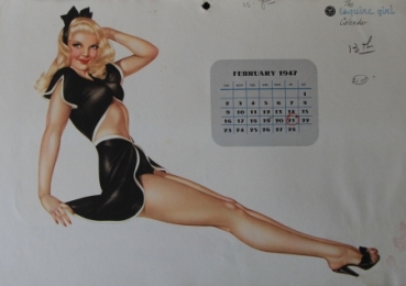 Esquire Pin-up Yearcalendar 1947 Alberto Vargas (7894)
