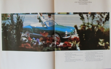 Volkswagen Karmann-Ghia Modellprogramm 1966 Automobilprospekt (7546)