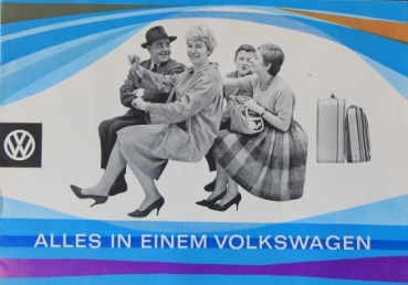 Volkswagen Beetle Modelprogram 1964 "Alles in einem Volkswagen" Carbrochure (7548)