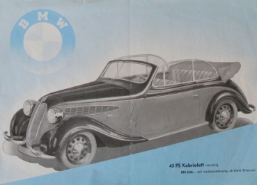 BMW Modelprogram 1938 "Wir gehen mit dem Fortschritt" Carbrochure (7911)
