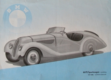 BMW Modelprogram 1938 "Wir gehen mit dem Fortschritt" Carbrochure (7911)