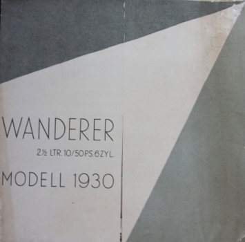 Wanderer 2,5 Liter 10/50 PS 1930 Automobilprospekt (7923)