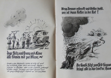 Volkswagen T1 Transporter Modelprogram 1958 "Der Transporter und die Landwirtschaft" Carbrochure (7507)
