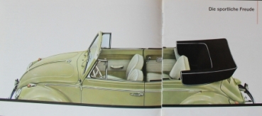 Volkswagen Käfer Modellprogramm 1962 Automobilprospekt (0858)