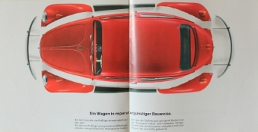 Volkswagen Beetle Modelprogram 1965 "Was kostet der VW 1200 A?" Carbrochure (0848)
