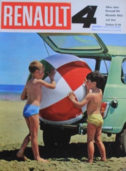 Renault 4 Modelprogram 1963 Carbrochure (2110)