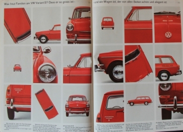Volkswagen 1500 Modelprogram 1965 Carbrochure (7581)