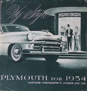 Plymouth Modellprogramm 1954 Automobilprospekt (8004)