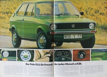 Volkswagen Polo Modelprogram 1977 Carbrochure (2159)