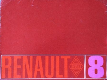 Renault 8 Modelprogram 1968 Carbrochure (8072)