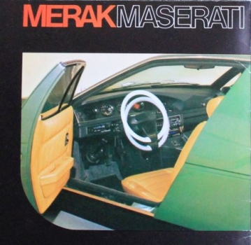 Maserati Merak Modellprogramm 1972 Automobilprospekt (1530)