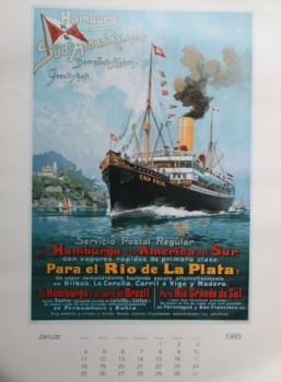 Verein Hamburger Geschichte "Historic Poster" Yearcalendar 1993 (1843)