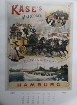 Verein Hamburger Geschichte "Historic Poster" Yearcalendar 1993 (1843)