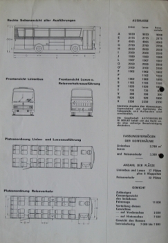 Berliet Bus Cruisair 2 Modelprogram 1967 Busbrochure (7111)