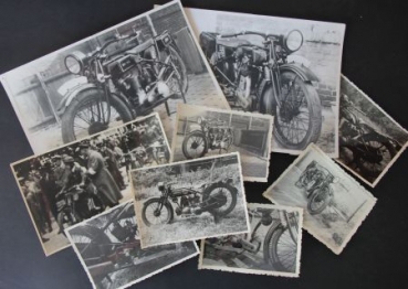 Ardie 500 cc Motorrad mit JAP-Motor 1925 zehn Originalfotos (8145)