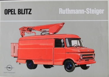 Opel Blitz Ruthmann Steiger Modelprogram 1966 Truckbrochure (8272)