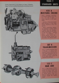 WHite 9000 T Tractor Unit Plan Modelprogram 1959 Truckbrochure (4056)