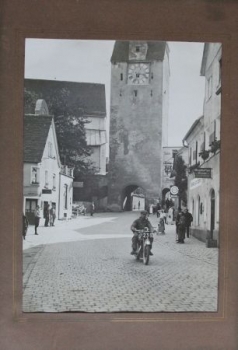 Fred Neill on Matchless-Motorbike in Austria 1936 original photo (7131)
