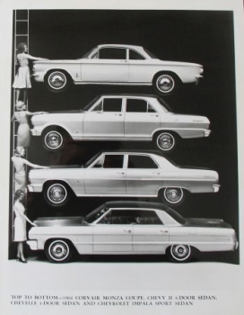 Chevrolet Modellprogramm 1964 Werksfoto (8184)