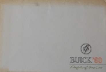 Buick Modellprogramm 1960 Automobilprospekt-Mappe (8295)