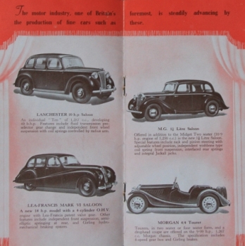 "London Motorshow" 1948 Automobile-Exibition-Catalog London (7372)