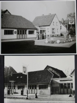 BP Gasstation 1955 Volkswagen-Dealer Winsen convolut 14 original photos, brochure (7072)