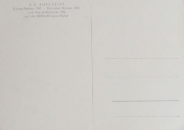 Hans Georg Anscheidt Motorbike-Worldchampion 1967 original autograph (7122)