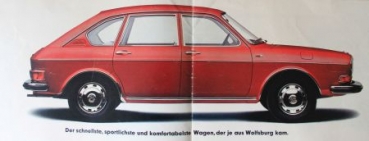 Volkswagen 411 Modelprogram "Der neue 411" Carbrochure (8255)