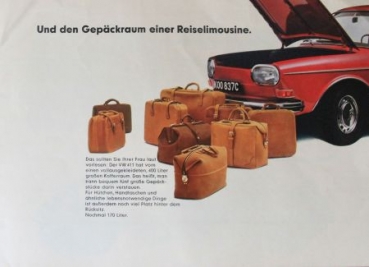 Volkswagen 411 Modelprogram "Der neue 411" Carbrochure (8255)