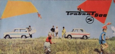Trabant 600 Modellprogramm 1962 Automobilprospekt (8306)