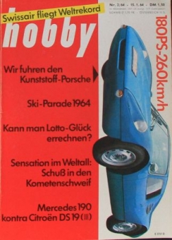 "Hobby - Das Magazin der Technik" 1964 Porsche 904 GTS Technical-Magazine (8399)