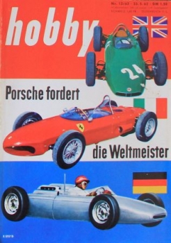 "Hobby - Das Magazin der Technik" Porsche Rennsport 1962 Technik-Magazin (8434)