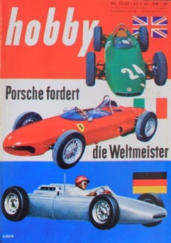 "Hobby - Das Magazin der Technik" 1962 Porsche Rennsport Technik-Magazin (8434)