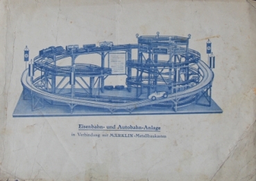 Märklin Metallbaukasten Anleitungsbuch 1936 Spielzeugkatalog (8349)