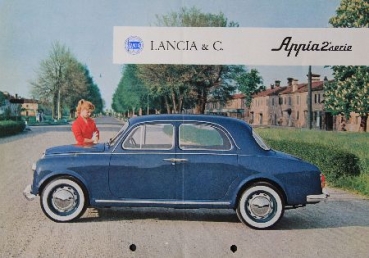 Lancia Appia 1955 2. Serie Automobilprospekt (8450)
