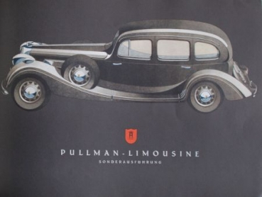 Preview: Horch 5 Litre V-8 Cylindre Modelprogram 1937 Reuters-Drawings Carbrochure (7229)