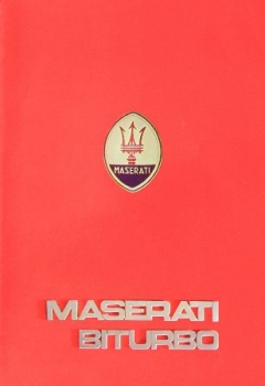 Maserati Biturbo 1982 Automobilprospekt (8516)