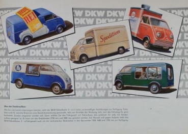 DKW Commercial 3=6 Modelprogram 1953 Carbrochure (7321)