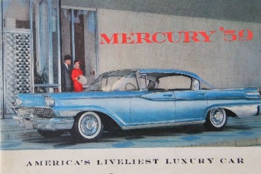 Ford Mercury Modellprogramm 1959 Automobilprospekt (8618)