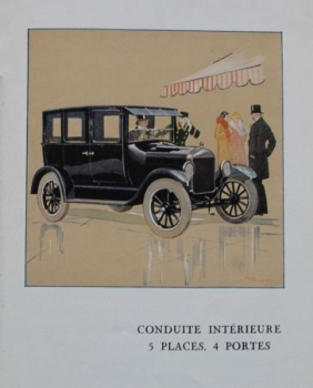 Ford T Modelprogram 1925 "La Ford voiture ideale de la femme" Carbrochure (7328)