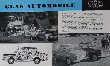 Glas Isar Modelprogram 1958 Carbrochure (8655)