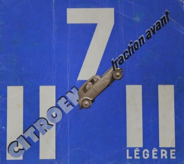 Citroen 7 CV - 11 CV Traction Avant 1937 Modellprogramm Automobilprospekt (8676)
