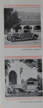 Auburn Cord Modelprogram 1929 Carbrochure (2608)