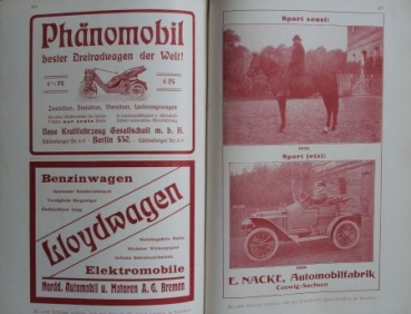 Braunbeck "Sport-Lexikon" Automobil-Motorboot-Luftfahrt-Jahrbuch 1910 (5243)