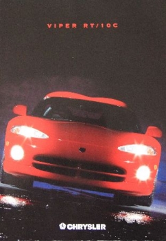 Chrysler Viper RT 10 C Modelprogram 1996 Carbrochure (8734)