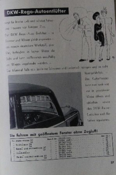 DKW Modelprogram 1936 "Customer Service" Carbrochure (8758)