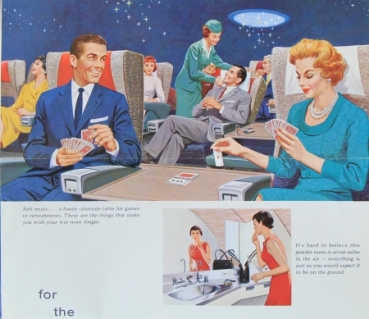 TWA Trans-World-Airlines Flightpapers and Boing 707-brochure 1960 (8773)