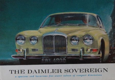 Jaguar Daimler Sovereign XJ Modelprogram 1968 Carbrochure (8795)