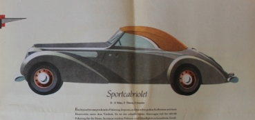 Adler 2 Liter Modelprogram 1939 Reuters-Drawings Carbrochure (7019)