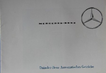 Mercedes-Benz Automatisches Getriebe 1964 Automobilprospekt (8878)